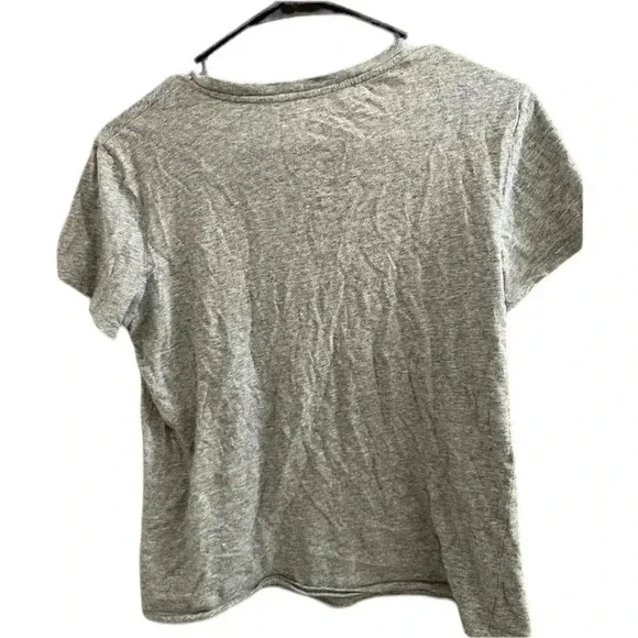Women’s Levi’s short sleeve shirt womens M basic top medium grey summer casual - Picture 3 of 3